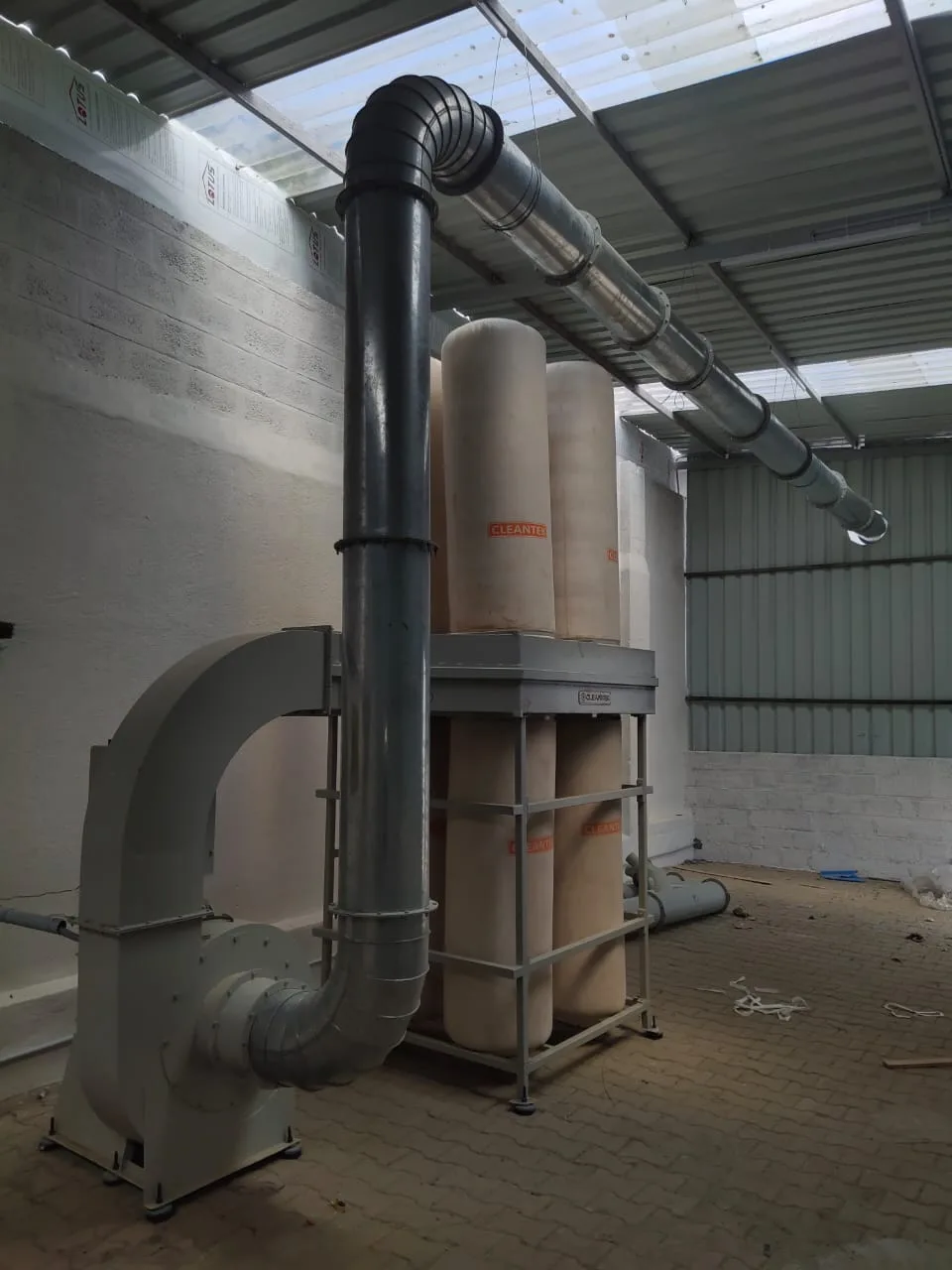 Centralized wood dust collector